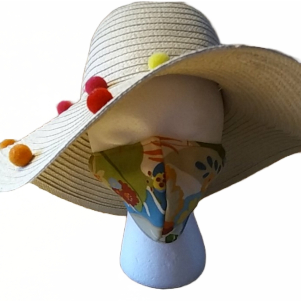 HANDCRAFTED "ALMOST HAWAIIAN TROPIC" COTTON MASK